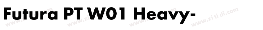 Futura PT W01 Heavy字体转换
